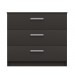 Arden Graphite Grey Gloss 3 Drawer Chest