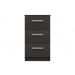 Arden Graphite 3 Drawer Bedside