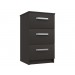 Arden Graphite 3 Drawer Bedside