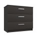 Arden Graphite Grey Gloss 3 Drawer Chest