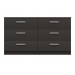 Arden Graphite Gloss 3 Drawer Double Chest