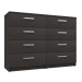 Arden Graphite Gloss 4 Drawer Double Chest