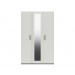 Arden White Gloss 3 Door Robe With Mirror