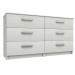 Arden White Gloss 3 Drawer Double Chest