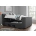 Arrow Hopsack Grey TV Bed Frame 