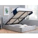 Berlin Parade Silver Velvet Ottoman Storage Bed Frame