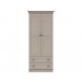 Cambridge Clay 2 Door Combi Wardrobe
