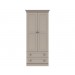 Cambridge Clay 2 Door Combi Wardrobe