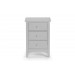 Cambell Grey 3 Drawer Bedside