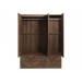 Catalan Walnut 3 Door Wardrobe