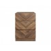 Catalan Walnut 3 Drawer Bedside