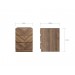 Catalan Walnut 3 Drawer Bedside