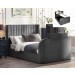 Clarke Dark Grey TV Storage Bed Frame