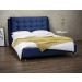 Cushion Back Blue Bed Frame