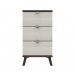 Derby 3 Drawer Bedside Grey White Truffle Oak