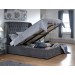 Dakar Pewter Ottoman Bed Frame