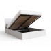 End Lift Ottoman Storage Bed Frame In White