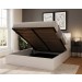 End Lift Ottoman Storage Bed Frame In White