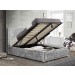 Hann Crushed Steel Ottoman Bed Frame