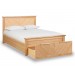 Kendle Oak Bed Frame With Storage Drawer
