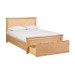 Kendle Oak Bed Frame With Storage Drawer