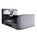 Lapwing Plush Velvet Grey TV Bed Frame 