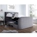 Lapwing Plush Velvet Grey TV Bed Frame 