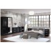 Links High Gloss Black Bedroom Set