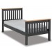 Monty Dark Grey And Oak Single Bed Frame