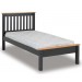 Monty Grey Low Foot Bed Frame