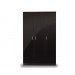 Otto Black High Gloss 3 Door Robe Front View