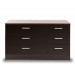 Otto Black 6 Drawer Chest Front View