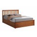 Flame Oak Ottoman Storage Bed Frame