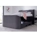 Piper Plush Velvet Grey TV Bed Frame 