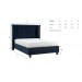 Poland Navy Blue Bed Frame