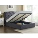 Rosemary Dark Grey Ottoman  Bed Frame