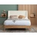 Halfren Boucle Winged Bed Frame