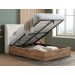 Halfren White Ottoman Storage Bed Frame