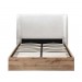 Halfren White Ottoman Storage Bed Frame