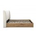 Halfren White Ottoman Storage Bed Frame