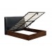 Halfren Grey Ottoman Storage Bed Frame