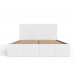 End Lift Ottoman Storage Bed Frame In White