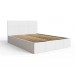 Side Lift Ottoman Bed Frame White