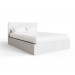 Side Lift Ottoman Bed Frame In White