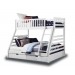 Station White Triple Bunk With Drawers