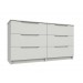 Alpine White Gloss 3 Drawer Double Chest