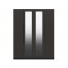 Graphite Grey High Gloss 4 Door Wardrobe