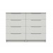 Alpine White Gloss 4 Drawer Double Chest