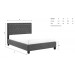 Rheanna Dark Grey Bed Frame