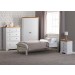 Tolandro White Bed Frame